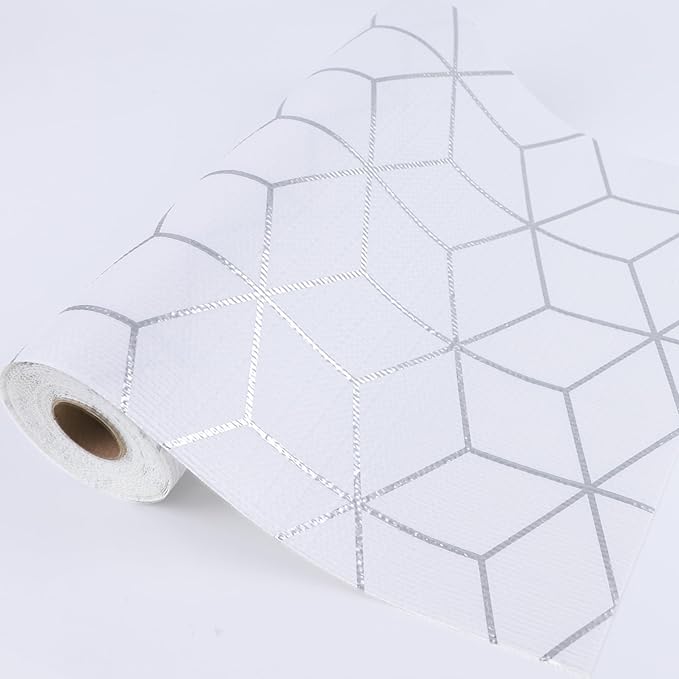 Shelf Liners for Kitchen Cabinet 18 Inch Wide X 20 Ft Non Adhesive Drawer Liner Non Slip Water Oil-Proof Strong Grip Pantry Refrigerator Shelves Liner Bathroom Drawer Mat Cupboard Closet Liner