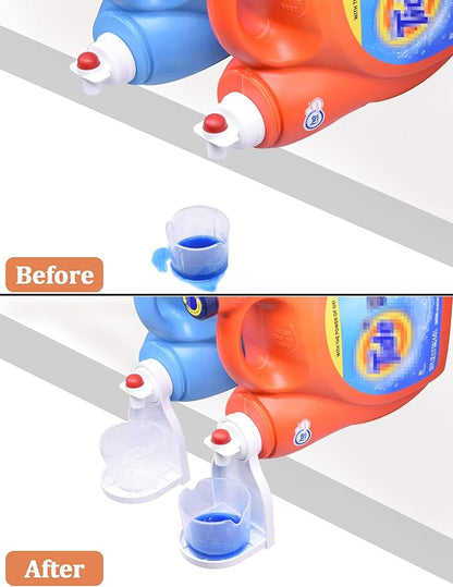 Laundry Detergent Cup Holder, Detergent Drip Catcher, Fabric Softener Liquid Tray Dispenser Organizer Drip Catcher, Laundry Accessories, Keep Laundry Room Tidy (2 Pack)