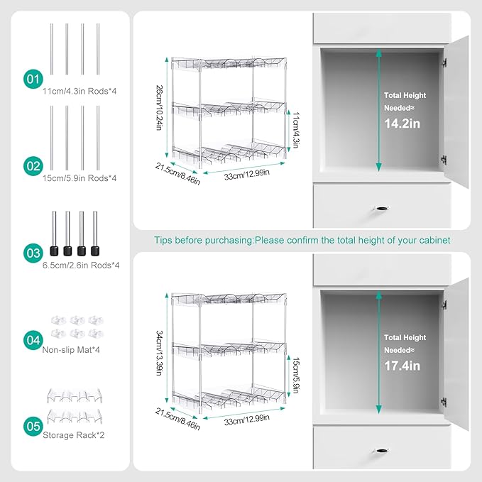 Reusable Stackable with Handle Compartment Water Bottle Tumbler Organizer for Stanley 40oz with Handle Cup, Stanley Accessories for Pantry, Cabinet & Kitchen Organization and Storage,3 Tier Hold 9