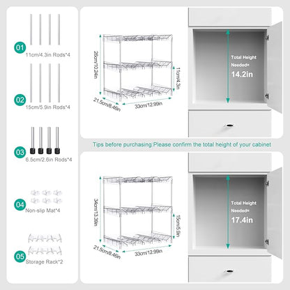 Reusable Stackable with Handle Compartment Water Bottle Tumbler Organizer for Stanley 40oz with Handle Cup, Stanley Accessories for Pantry, Cabinet & Kitchen Organization and Storage,3 Tier Hold 9