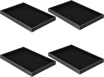 Quelay Stackable Jewelry Tray Jewelry Organizer Tray Showcase Display Empty Plate Bracelet Ring Earring Organizer