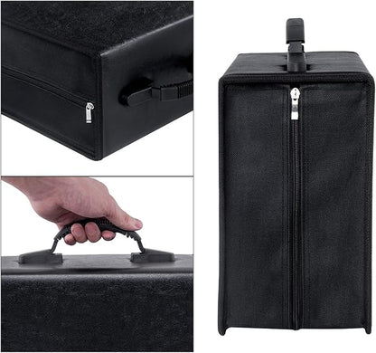 CD/DVD Case Binder - 400 Capacity Disc Storage Holder, Black PU Binder