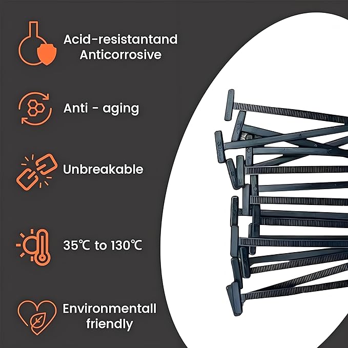 100 Pcs Nylon Universal Cable Tie Buckle with PP Storage Box - Fixion Tools Kit Includes Multifunctional Zip Ties, Pin & Button Fasteners, UV Resistant for Car Repair, Bumper & Fender Clips (100PCS)