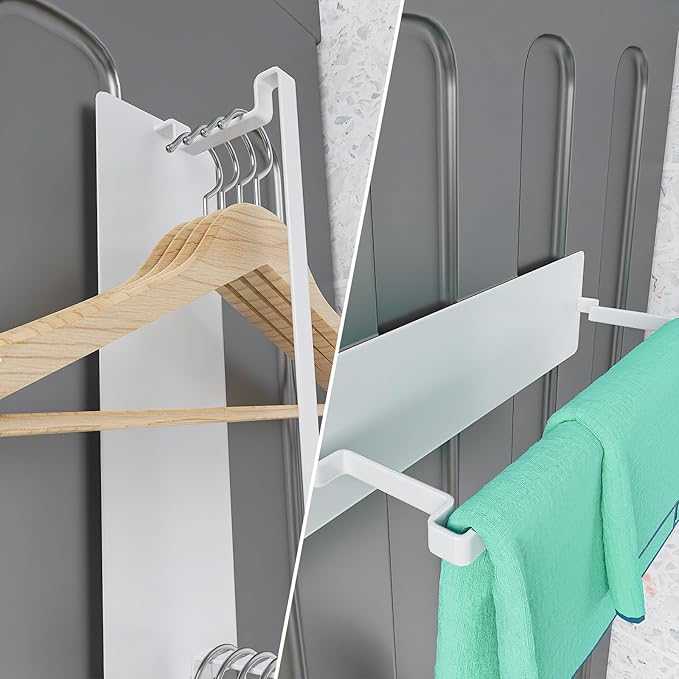 5PCS Washing Machine Storage Rack with Hooks and Hangers, Refrigerator, Washing Machine, Microwave, and Barbecue Grill Warehouse Storage Rack
