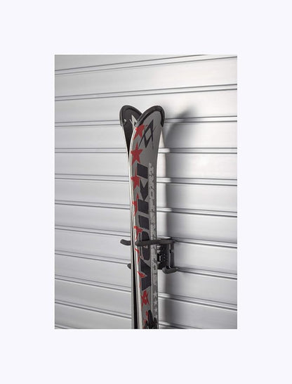 HandiWall Ski Hook with Locking Bracket for Sport Storage on Slatwall Panels