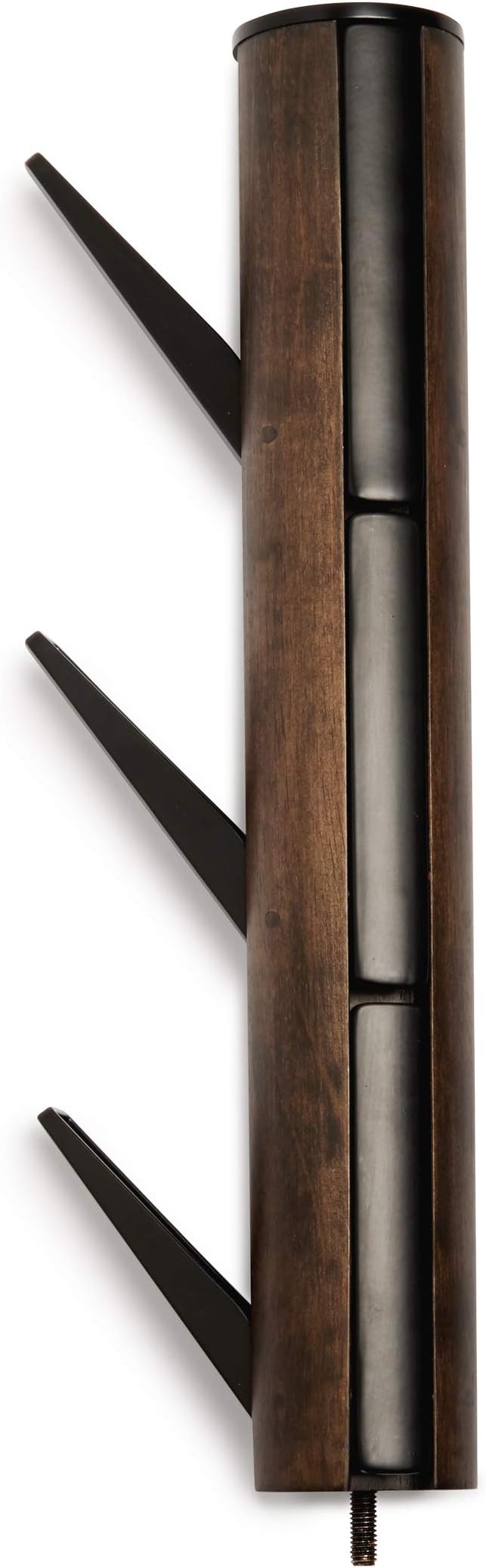 Umbra Flapper Coat Rack, Clothing Hanger, Umbrella Holder, and Hat Organizer, Great for Entryway, Black/Walnut (320361-048)