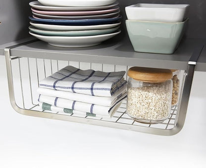 Upper Cabinets Hanging Shelf (Stainless Steel, 5.5" H x 15.3" W x 9.2" D)