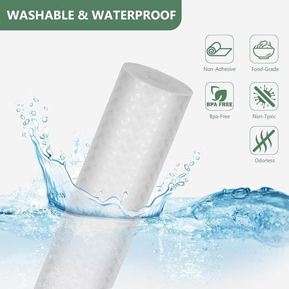 Shelf Liners, Non-Adhesive Drawer Liner, Waterproof & Oil-Proof Kitchen Cabinet Cupboard Liner Plastic EVA Material BPA Free Fridge Liner Mats Paper Protector for Shelves (Clear/20in x 240in)