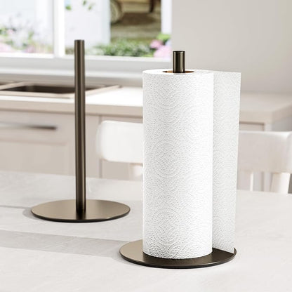 Oil-Rubbed Bronze Paper Towel Holder - Free-Standing Kitchen Roll Holder, Classic Fashion Roll Dispenser for Any Kitchen