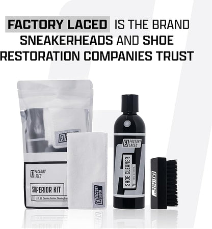 FACTORY LACED Shoe Cleaning Kit - Complete Sneaker Cleaner Kit - Shoe Cleaner for all shoes