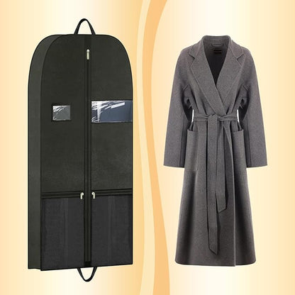 54" Garment Bags for Closet Storage and Travel, Gusseted Hanging Garment Bags for Men Women with Pockets Handles and Zipper, Suit Cover Bags for Clothes, Suits, Dress, Shirts, Coats, Jackets, 2 Pack