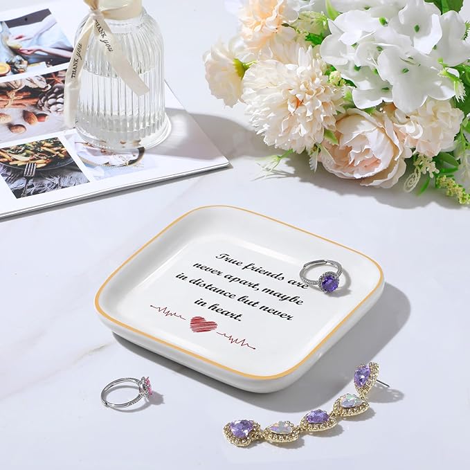 PUDDING CABIN Birthday Gifts for Women True Friends are Never Apart- Long Distance Friendship Gift, Friends Moving Away Gifts