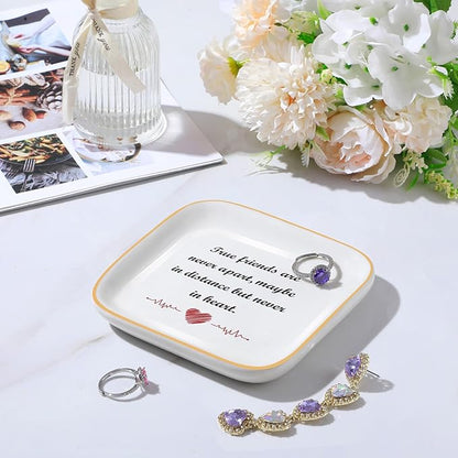 PUDDING CABIN Birthday Gifts for Women True Friends are Never Apart- Long Distance Friendship Gift, Friends Moving Away Gifts