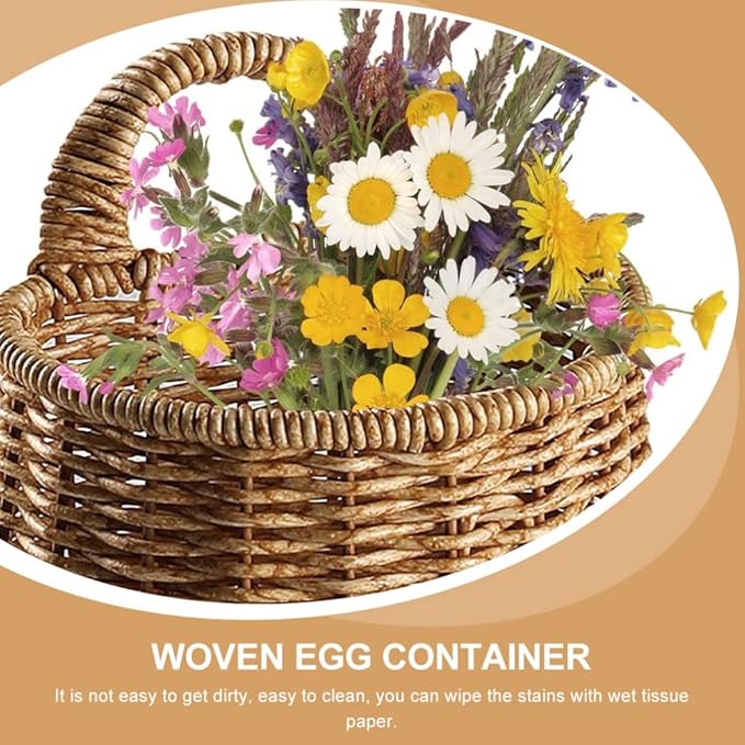 Cabilock Kitchen Hanging Storage Basket for Garlic and Vegetables Woven Wall Organizer for Home Practical Sundries Container Light