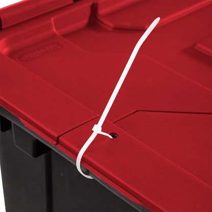 Sterilite 18-Pack 12 Gallon Hinged Lid Industrial Tote, Heavy-Duty Plastic Organizer - Stackable Multipurpose Home Storage Bins with Contoured Handles for Garage, Basement or Attic Organization