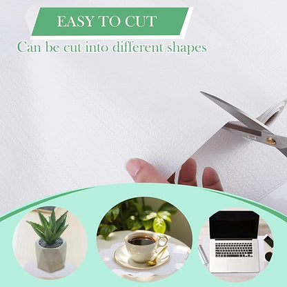Shelf Liner for Kitchen Cabinets 20 Inch Wide X 20 Ft Non-Adhesive Drawer Liner Waterproof Oil-Proof Shelf Paper Non-Slip Strong Grip Cabinet Mat for Drawers, Refrigerator, Pantry, Bedroom, Cupboard