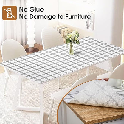 Beautysaid Shelf and Drawer Liner for Kitchen Cabinet, Non Adhesive Non Slip Shelf Paper Waterproof Washable Thickened for Dresser Pantry Shelve Bathroom Protector Liner(Plaid,12 in x 10 FT)