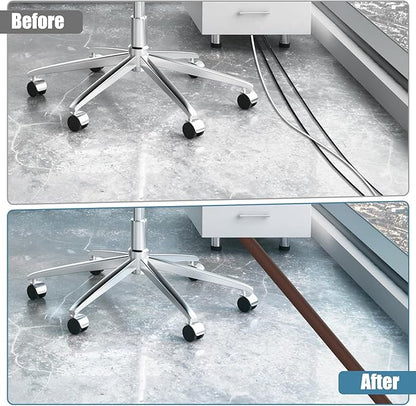 Floor Cord Covers for Wires 10FT Cable Hider Wire Cover Self Adhesive Cord Hider Floor for Offices, Homes, Workshops, Warehouses Cable Cavity 0.39" W x 0.27" H