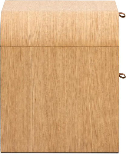 Poly & BARK Cirq Nightstand in Oak