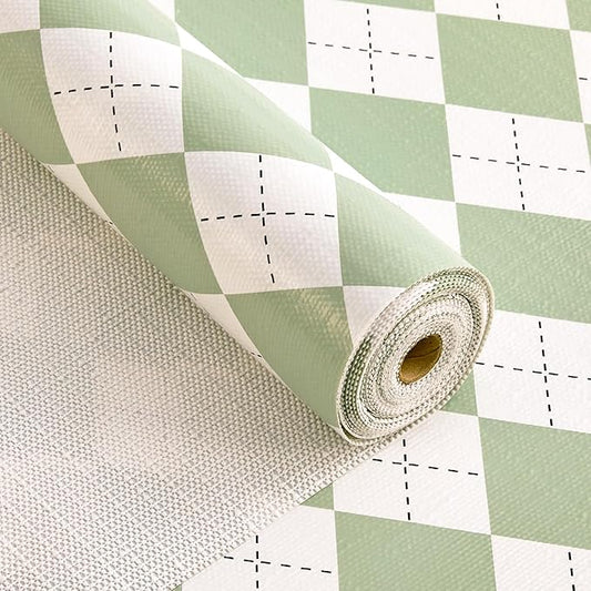 Sage Green Shelf Liner for Kitchen Cabinets 24" x 360" Non-Adhesive Non-Slip Drawer Liners for Dresser, Waterproof Washable Paper, Durable Protector Mat for Pantry Shelves Cupboards