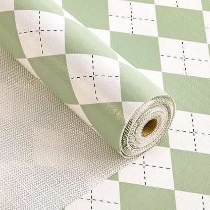 Sage Green Shelf Liner for Kitchen Cabinets 18" x 360" Non-Adhesive Non-Slip Drawer Liners for Dresser, Waterproof Washable Paper, Durable Protector Mat for Pantry Shelves Cupboards