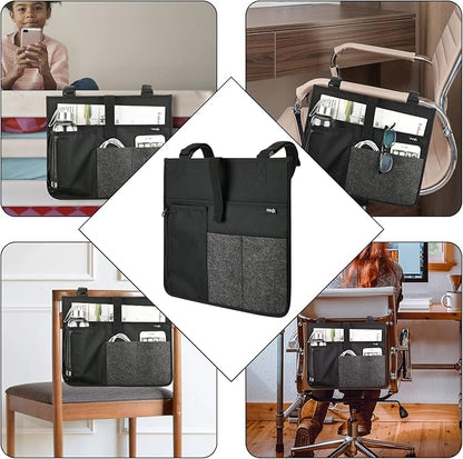 Cosmos Armrest Chair Side Organizer Bedside Caddy Organizer Bunk Bed Storage Bag Armchair Wheelchair Hanging Side Pocket Bag for Ipad, Tablet, Phone, Remote Control, Magazines, Books & Water Bottle