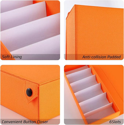 TRIUMPH VISION Sunglasses Organizer Storage Eyeglasses Holder - Multiple Glasses Case Box Eyewear Case with Lid