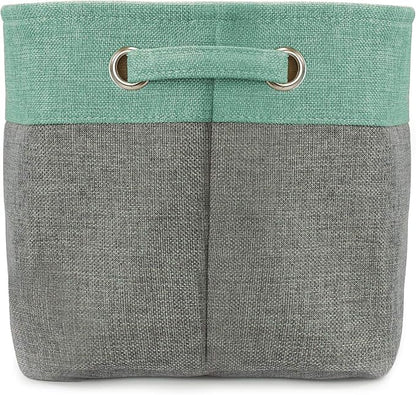 Sorbus Premium Fabric Storage Cubes 15 Inch - Big Sturdy Collapsible Storage Bins with Dual Handles - Foldable Baskets for Organizing - Decorative Cube Storage Bins for Home & Office Use- 3 Pack| Teal