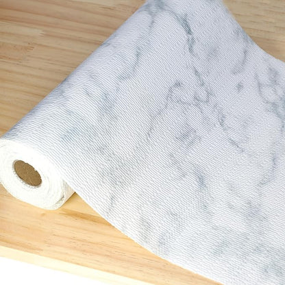 Shelf Liner for Kitchen Cabinets 15 Inch Wide X 20 Ft Non Adhesive Cabinet Drawer Liners for Shelves Non Slip Waterproof Marble Printed Mat for Closet Bathroom Pantry Cupboard Refrigerator