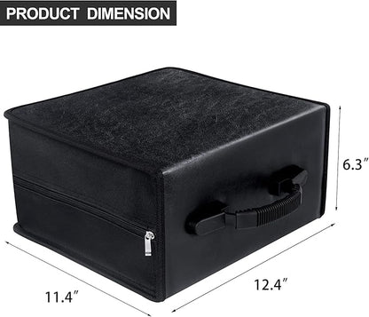 CD/DVD Binder, CD DVD Case Holder Binder 400 Capacity CD/DVD Wallet Storage Booklet Album Box (White binder, PU Black)