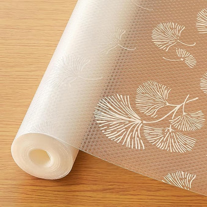 Cooyes Shelf Liner, Non Adhesive Drawer and Cabinet Liner, EVA Washable Oil-Proof Shelf Paper for Kitchen Cabinets, Refrigerator, Storage, Desks with Modern Pattern（23.6" W x 236" L）