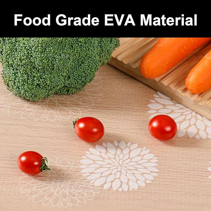 Cooyes Shelf Liners for Kitchen Cabinets Waterproof & Oil-Proof Kitchen Cupboard Mats Non-Slip Drawer Mats EVA Material Non Adhesive Fridge Liner for Shelves（11.8" W x 236" L）