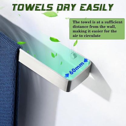 Alise Hand Towel Holder Towel Bar for Bathroom Wall Mount,16 in SUS304 Stainless Steel Towel Rack for Bathroom and Lavatory,Kitchen,Bath Towel Hanger Towel Rail,Brushed Nickel