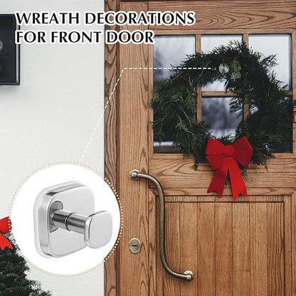 warlve Suction Cup Hooks for Shower - Reusable No-Drill Mounting - Hooks for Towels, Robes & Loofah on Metal, Glass, Mirrors, Tile & Smooth Non-Porous Surfaces (2, Chrome Polished)