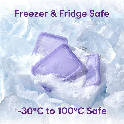THX_SOYOON Twist-Release Freezer Containers, Family pack, 26pcs | Flexible When Frozen, No-Thaw Release | Anti-Break, BPA-Free, Stackable | Made in Korea