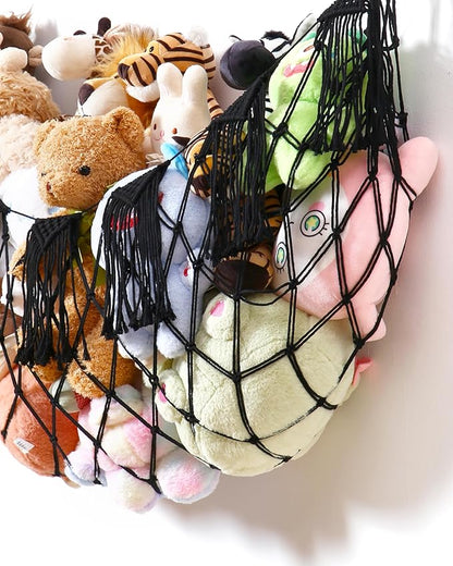 Creative Stuffed Animal Storage Hammock with Lights - Plushie Net Hammock for Stuff Animal Organizer and Teddy Bear Holder,Small Pet Net for Nursery Baby Bedroom Playroom Decor