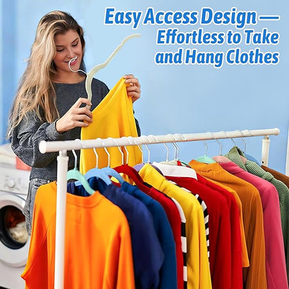 Sishynio 30 Pack Velvet Hangers Multicolor Set – Non-Slip Slim Flocked Clothes Hangers with Notches & 360° Swivel Hook, Space-Saving Felt Hangers for Dresses, Shirts, Coats
