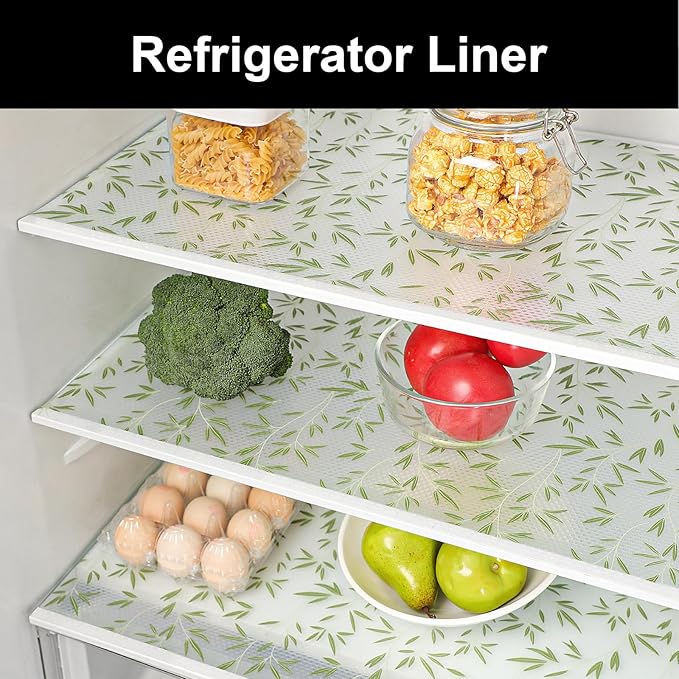 Cooyes Shelf Paper for Kitchen Cabinets Non Adhesive, Waterproof & Oil-Proof Kitchen Drawer Liner for Refrigerator Drawer Fridge Cupboard (23.6 Inch W x 354 Inch L)