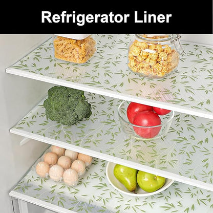 Cooyes Shelf Liner Drawer Liners, Shelf Liners for Kitchen Cabinets, Non-Adhesive Cabinet Liner, EVA Waterproof Non-Slip Refrigerator Liners for Kitchen Drawers（11.8" W x 118" L）