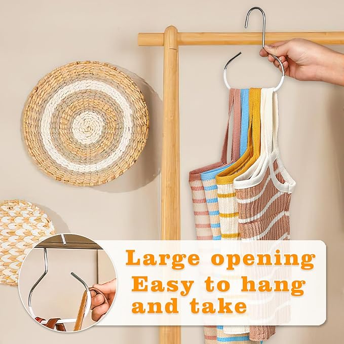 Vinommart 4 Pack Hat Organizer for Baseball Caps, Baseball Hanger Holder for Closet, Ball Cap Hat Racks Storage Organizer for Caps Beanie Belt Tie Purse