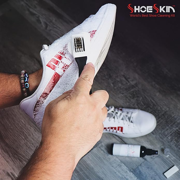Premium Shoe Cleaner Kit - Tennis Shoes Cleaner, Sneaker Cleaner Kit, Dress Shoes, Boots, and all Shoe Types will Look Like New!