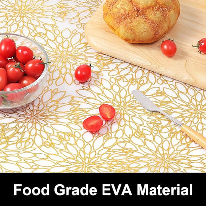 Cooyes Shelf Liners for Kitchen Cabinets Refrigerator Liners Waterproof & Oil-Proof Kitchen Cupboard Liner Drawer Mats EVA Material Non Adhesive Fridge Liner for Shelves（23.6" W x 236" L）
