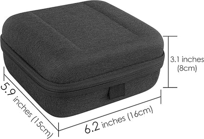 Linkidea Small Hard Case Battery Organizer Storage Box, Batteries Carrying Holder Container - Holds 34 Various Sizes AA AAA 9V C D Batteries (Dark Grey)