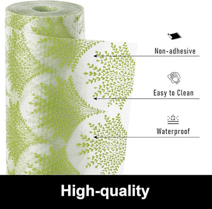 Cooyes Shelf Liners for Kitchen Cabinets, Refrigerator Liners Waterproof & Oil-Proof Kitchen Cupboard Liner Drawer Mats EVA Material Non Adhesive Fridge Liner for Shelves（17.5" W x 78.7" L）