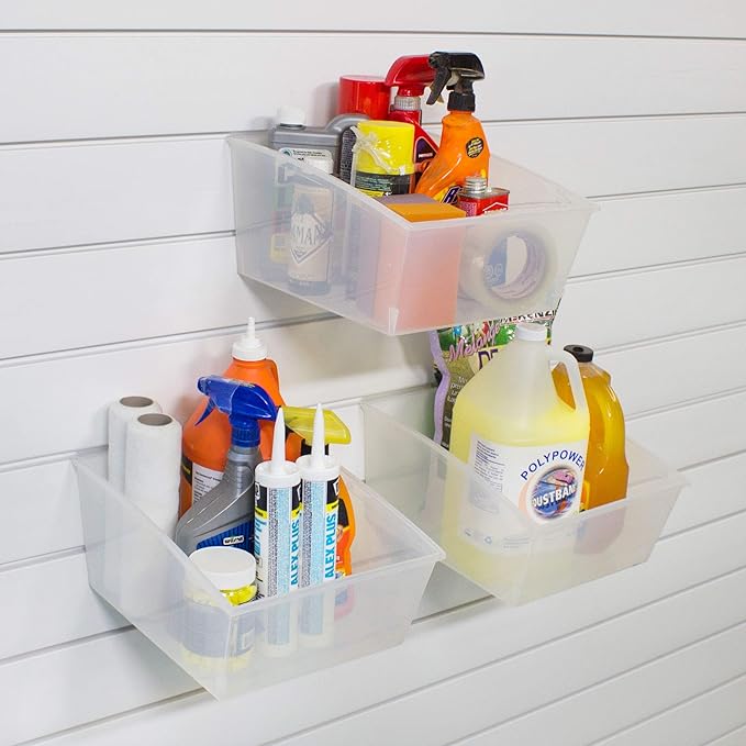 Proslat 3230 Probin Storage Bin Designed for PVC Slatwall, Large, 3-Pack