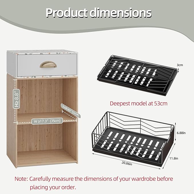 NETEL Pull Out Cabinet Organizer, 4 Pack No Drill Slide Out Drawers for Kitchen Cabinets, Metal Pantry Pull Out Shelves, Kitchen Cabinet Organizer, Pull Out Home Organizers,11.8"W X 20.86"D X 6.9"H