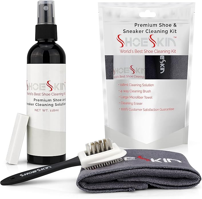 Premium Shoe Cleaner Kit - Tennis Shoes Cleaner, Sneaker Cleaner Kit, Dress Shoes, Boots, and all Shoe Types will Look Like New!