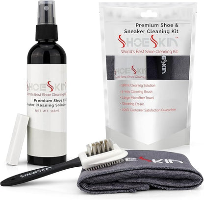 Premium Shoe Cleaner Kit - Tennis Shoes Cleaner, Sneaker Cleaner Kit, Dress Shoes, Boots, and all Shoe Types will Look Like New!