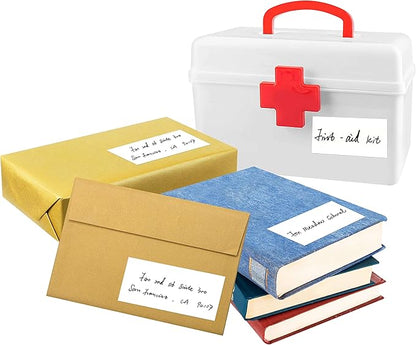 120 Large Size Removable Customizable Blank Labels, Water/Oil/Tear Resistant, No Residue for Home Organization Projects, Bins, Kitchen Storage Containers, Desk Items(2”x 4”)