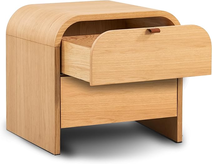 Poly & BARK Cirq Nightstand in Oak